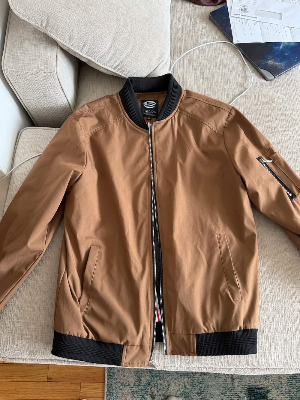Men's Brown Bomber Jacket -